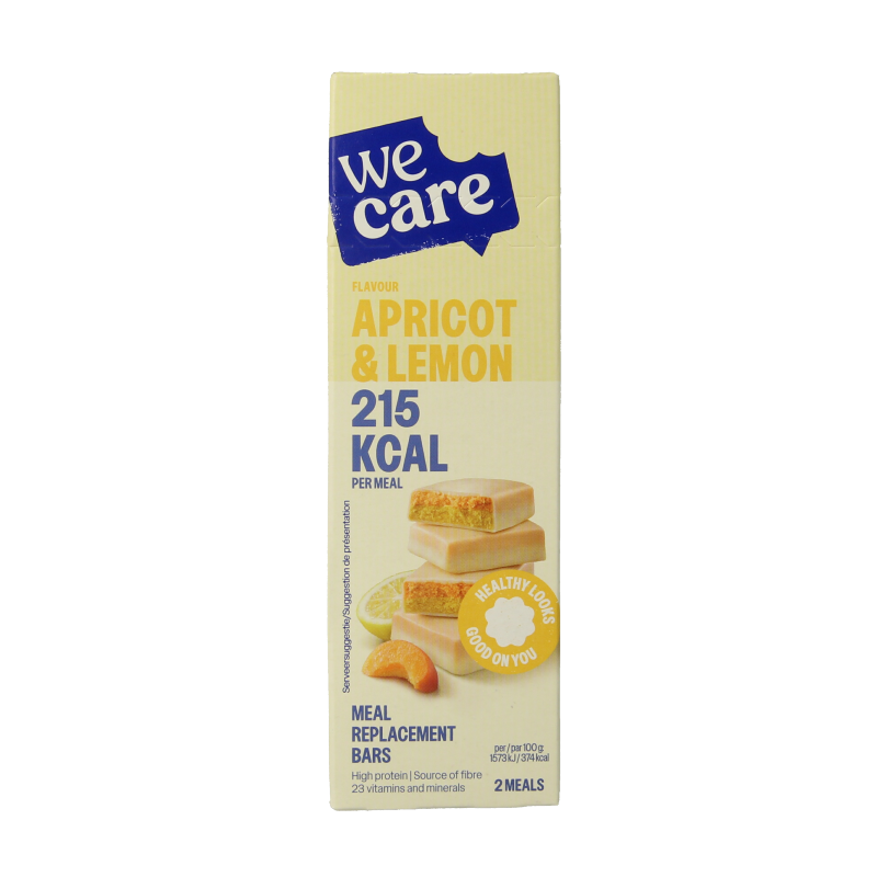 WeCare Meal replacement bars apricot & lemon 116 Gram