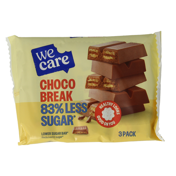 WeCare Lower kcal/sugar bar choco break 645.00 Gram