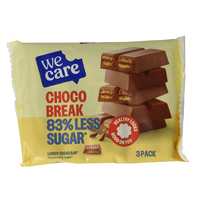 WeCare Lower kcal/sugar bar choco break 645 Gram