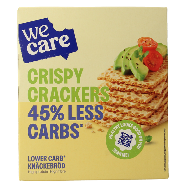 WeCare Lower kcal/carb crispy crackers 100.00 Gram