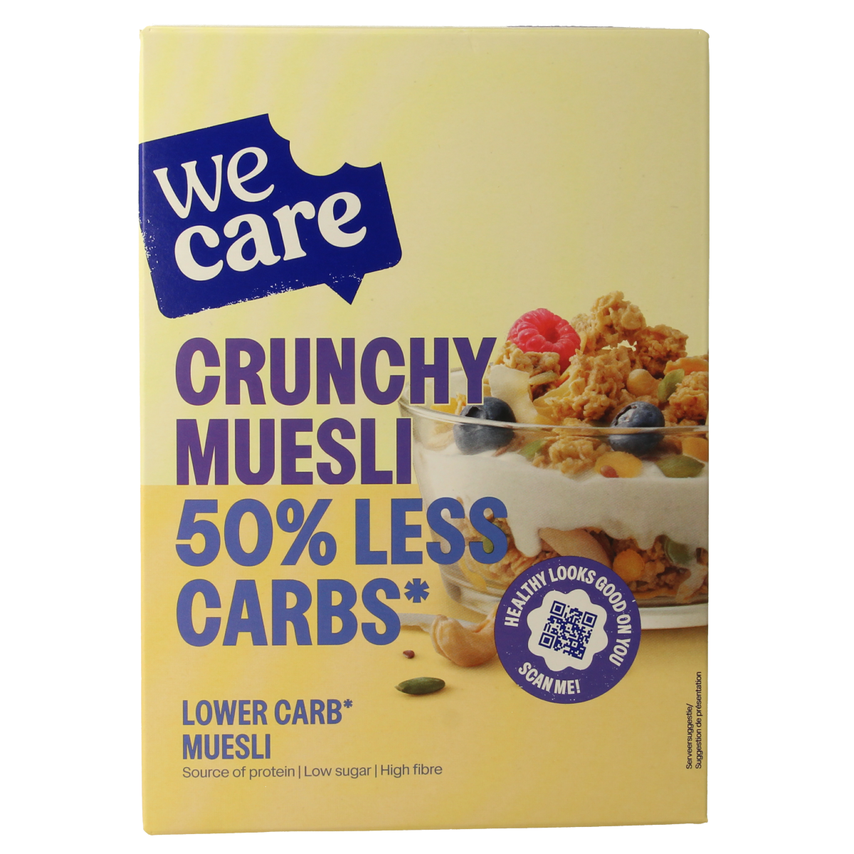WeCare Lower kcal/carb crunchy muesli 325.00 Gram
