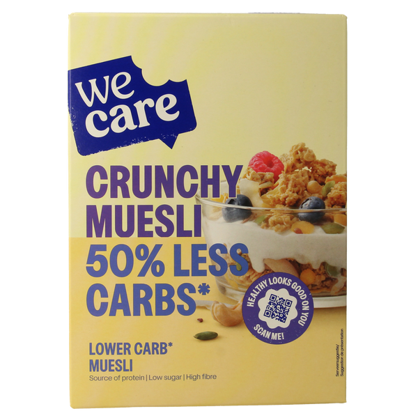 WeCare Lower kcal/carb crunchy muesli 325.00 Gram