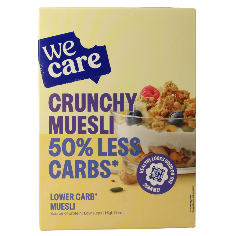 WeCare Lower kcal/carb crunchy muesli 325 Gram