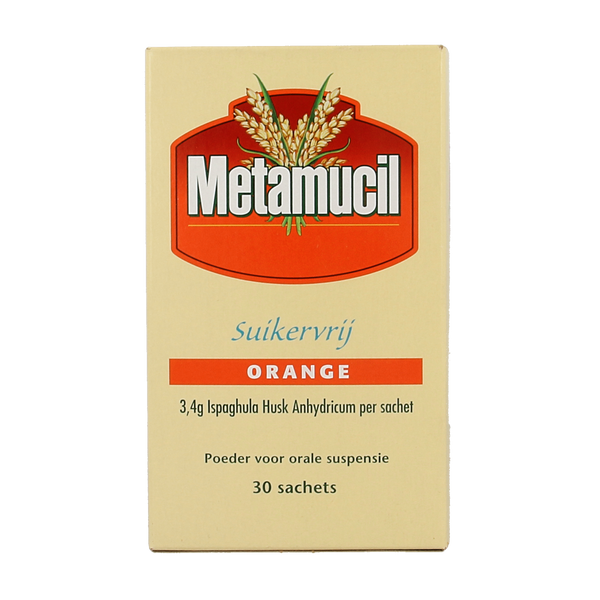 Metamucil Metamucil orange suikervrij 30.00 Sachets
