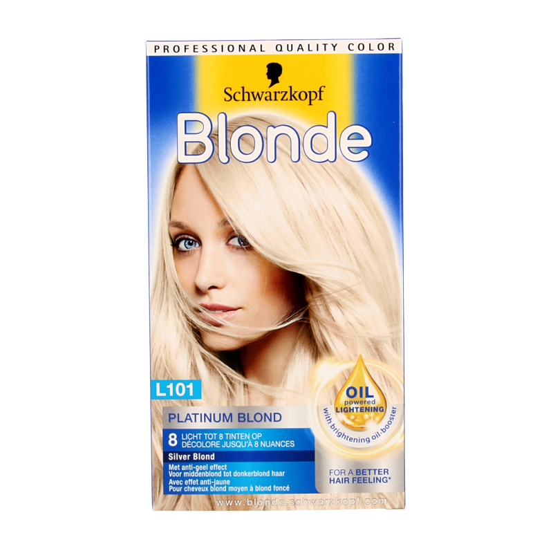 Schwarzkopf Blonde haarverf platinum blond L101 1 Set