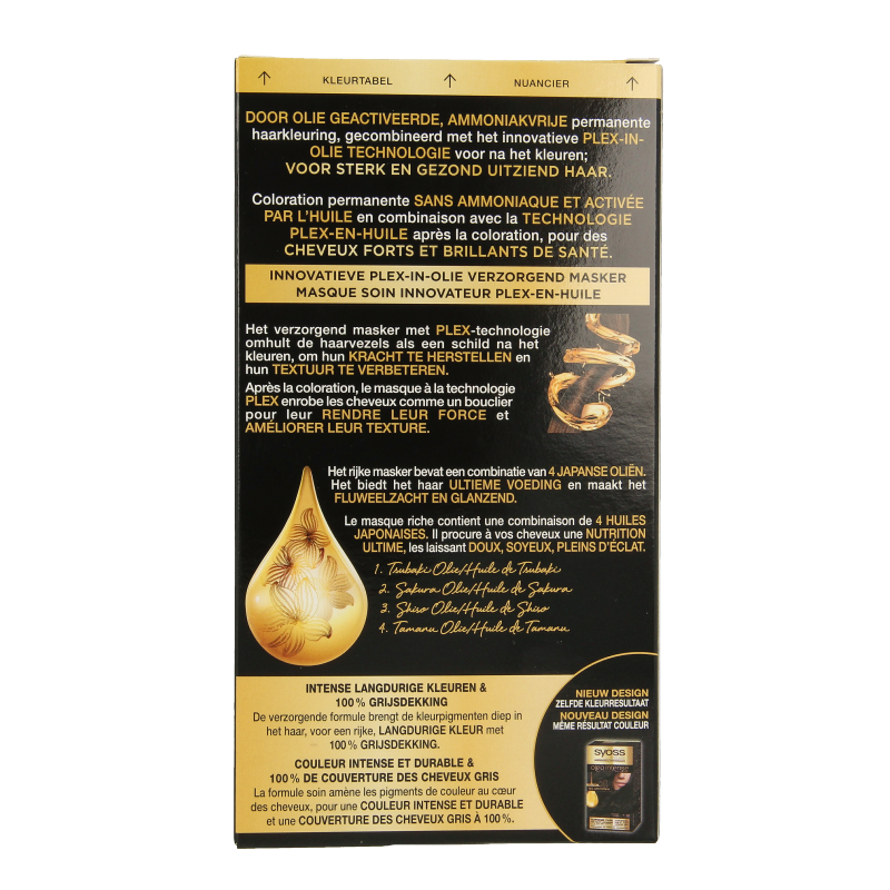 Syoss Color Oleo Intense 1-10 intens zwart haarverf 1 Set