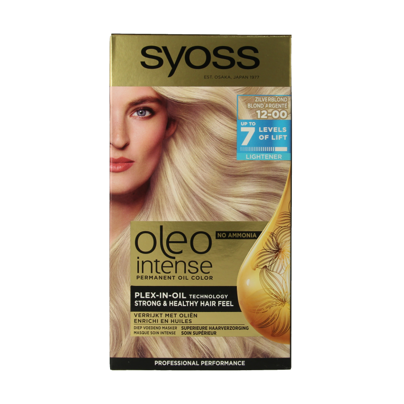 Syoss Color Oleo Intense 12-00 zilverblond haarverf  1 Set