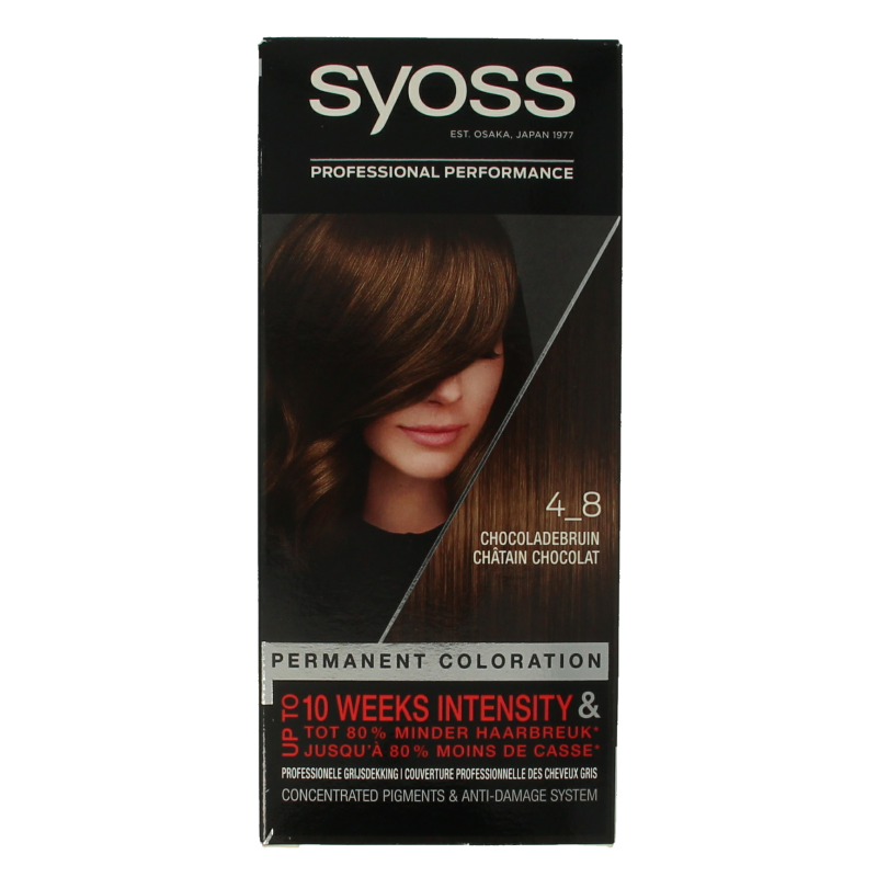 Syoss Color baseline 4-8 chocoladebruin haarverf  1 Set