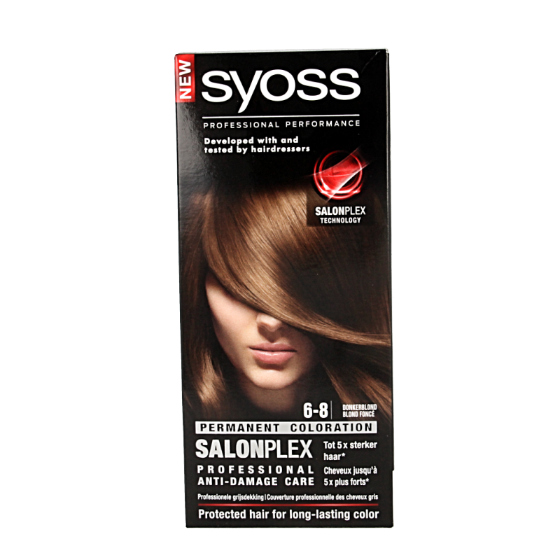 Syoss Color baseline 6-8 donkerblond haarverf  1 Set