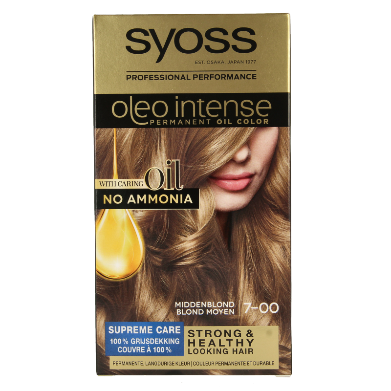 Syoss Color Oleo Intense 7-00 middenblond haarverf  1 Set