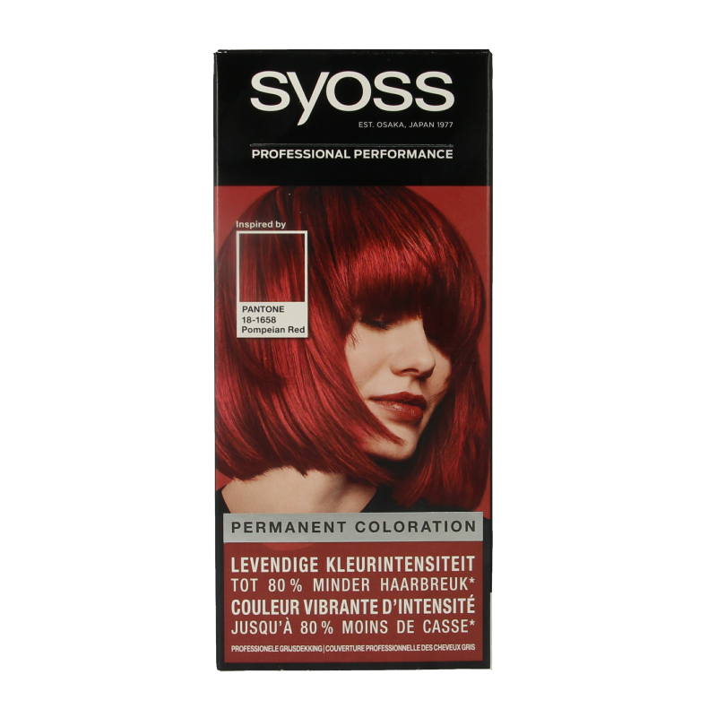 Syoss Color baseline pantone 5-72 pompeian red  1 Stuks