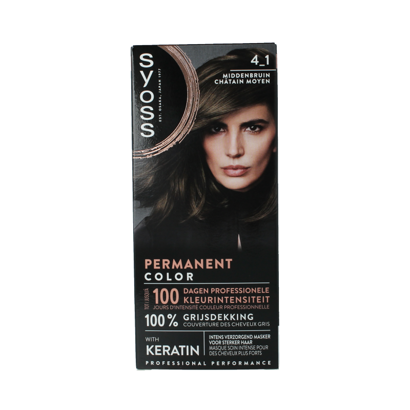 Syoss Color baseline 4-1 midden bruin 1 Stuks