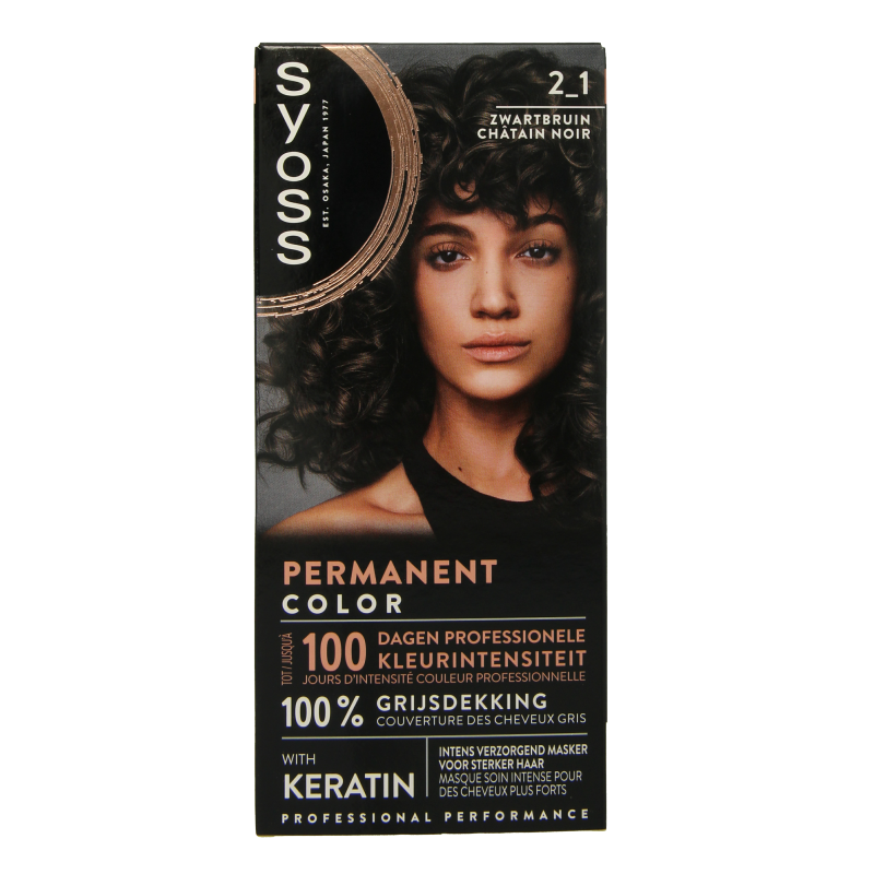 Syoss Color baseline 2-1 zwart bruin 1 Set