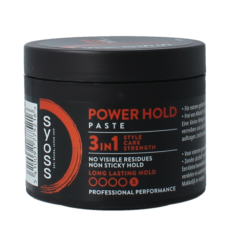 Syoss Men power hold styling paste extra sterk 150 Milliliter