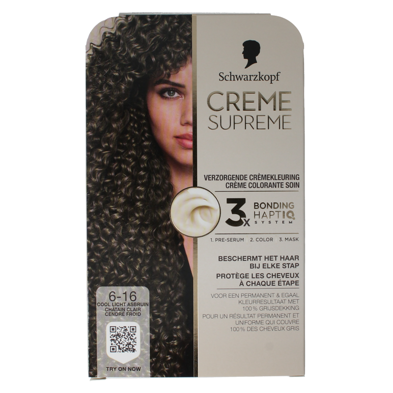 Schwarzkopf Creme supreme 6-16 licht bruin 1 Stuks