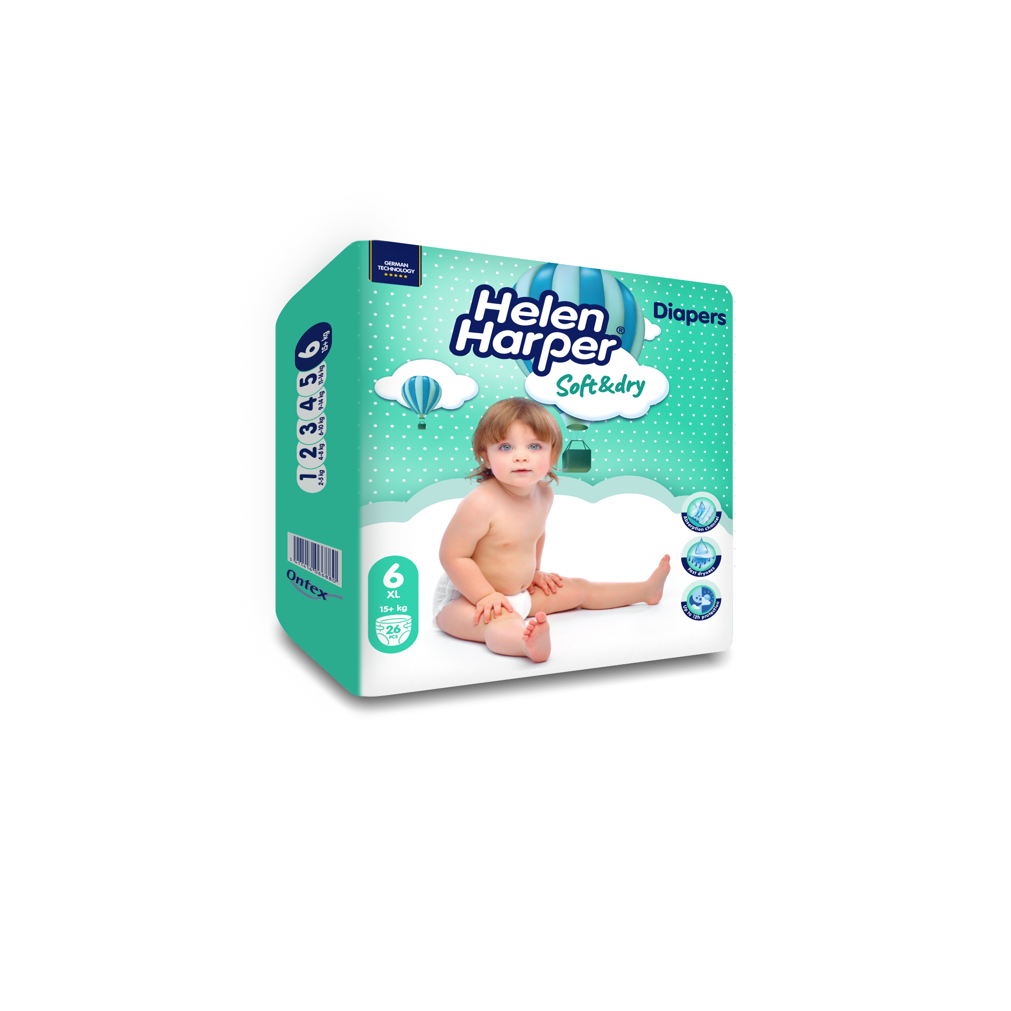 Helen Harper Babyluiers maat XL 26 Stuks