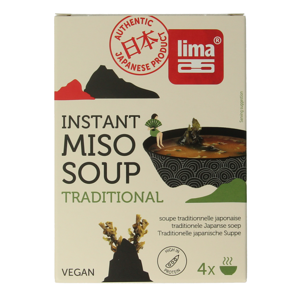 Lima Instant miso soep 4 x 10 gram 40.00 Gram