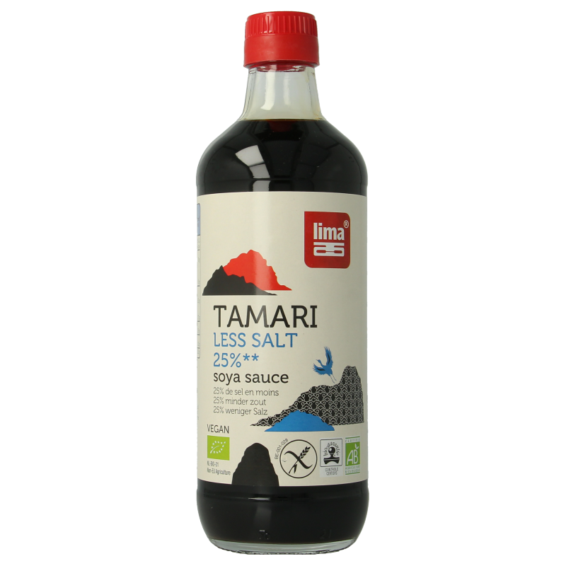 Lima Tamari 25% minder zout bio 500 Milliliter