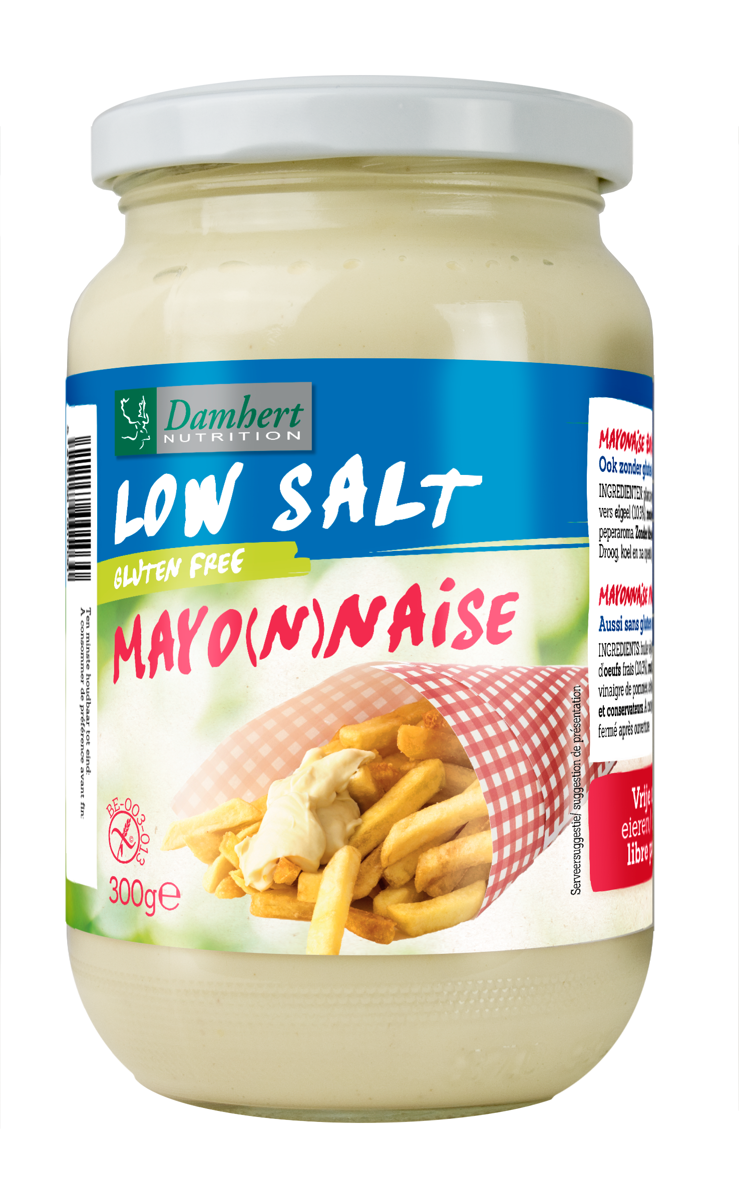 Damhert Mayonaise natriumarm glutenvrij 300 Gram