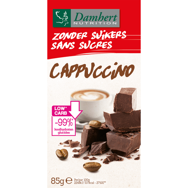 Damhert Chocoladetablet cappuccino 85.00 Gram