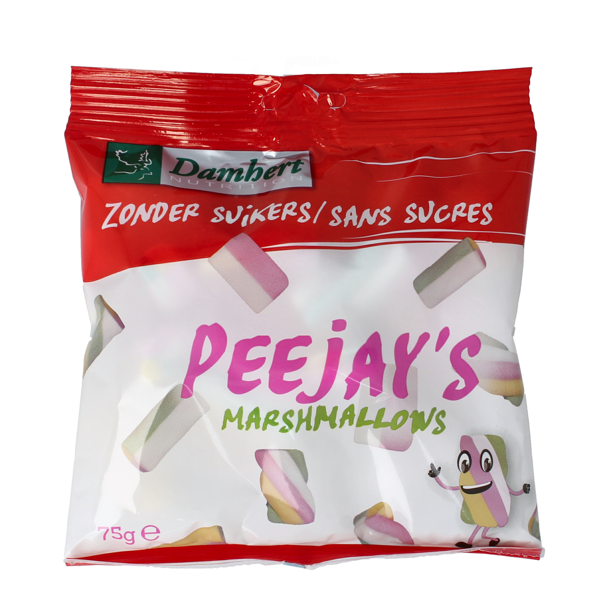 Damhert Peejays marshmallows 75.00 Gram