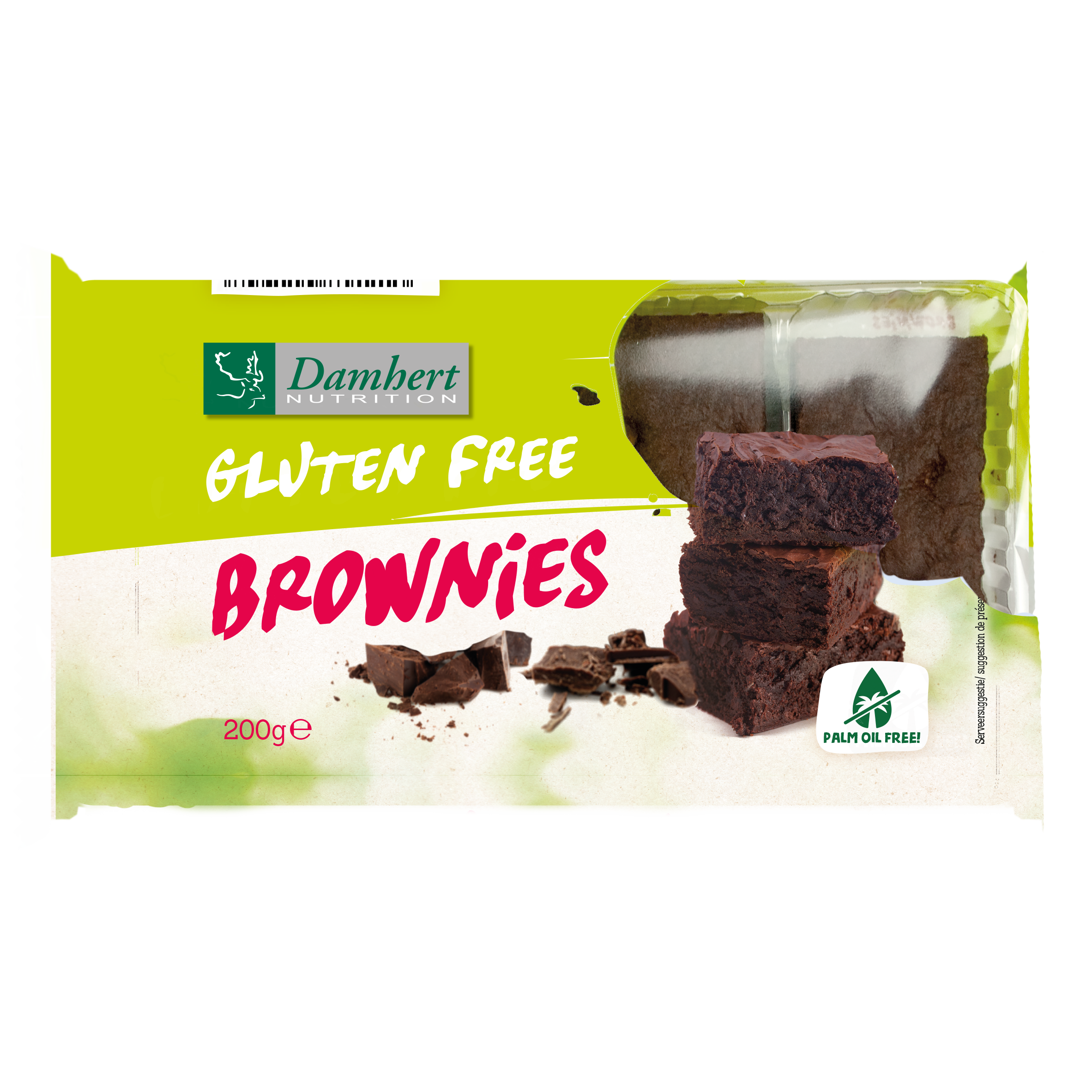 Damhert Brownies glutenvrij 190.00 Gram