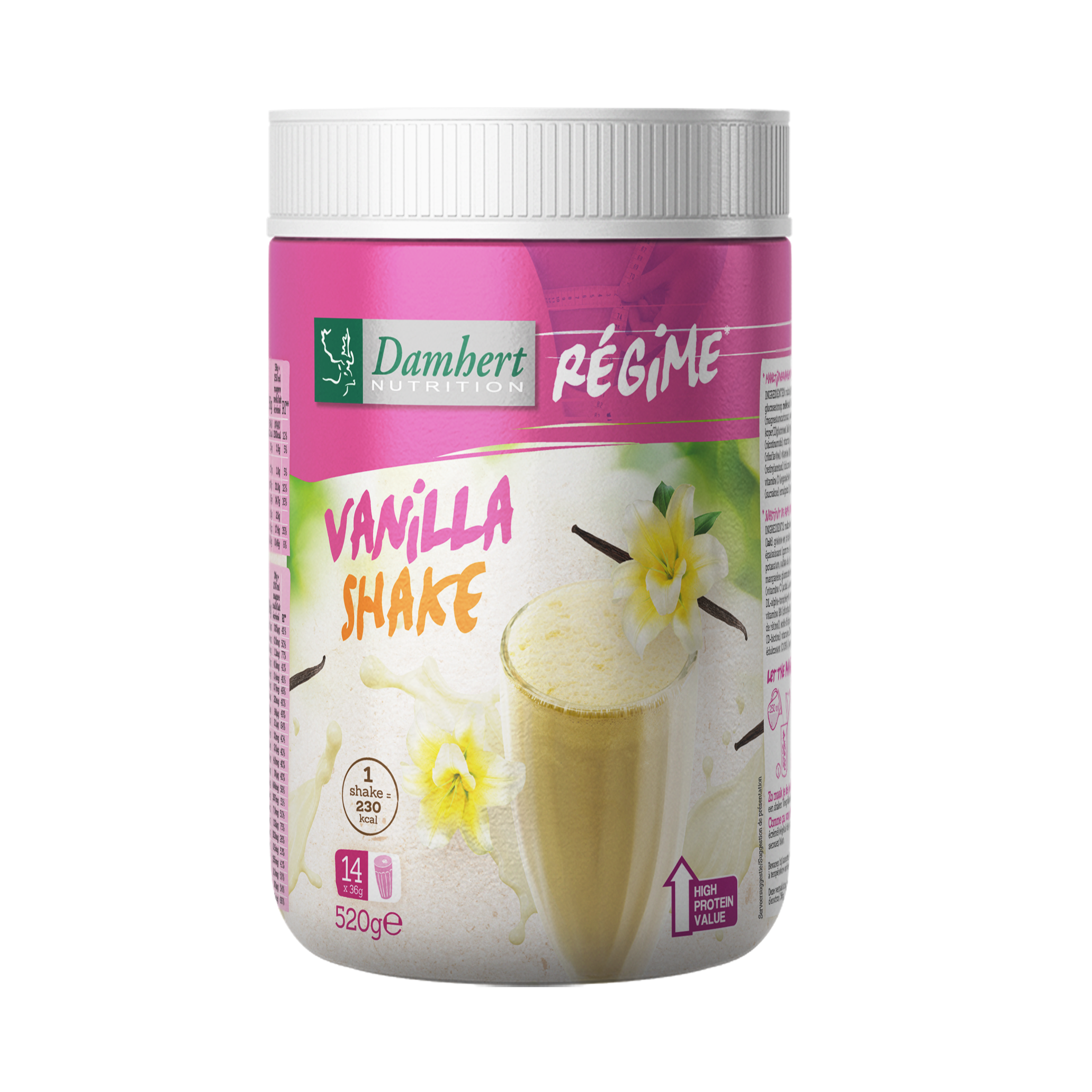 Damhert Regime maaltijd shake vanille 520 Gram
