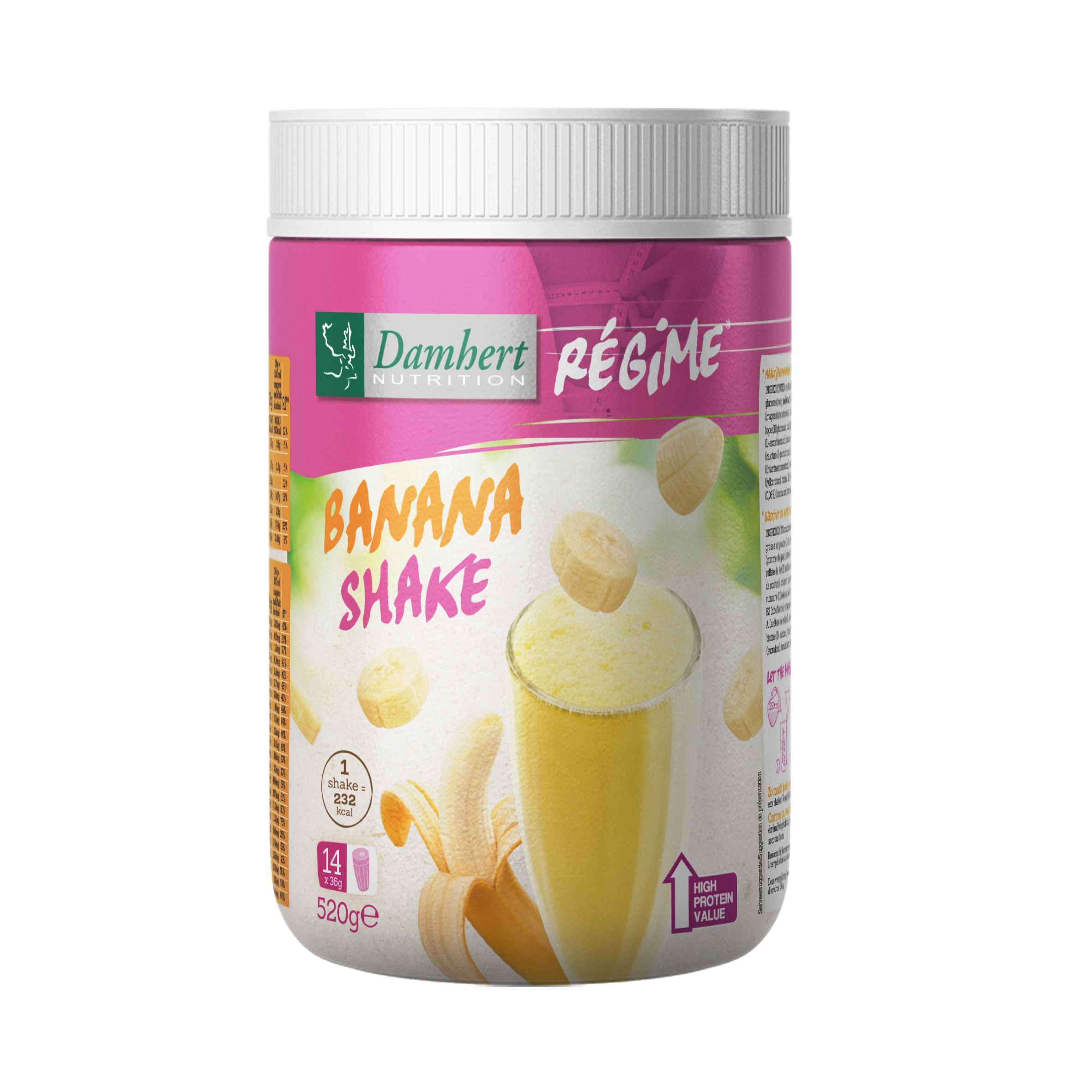 Damhert Regime maaltijd shake banaan 520.00 Gram