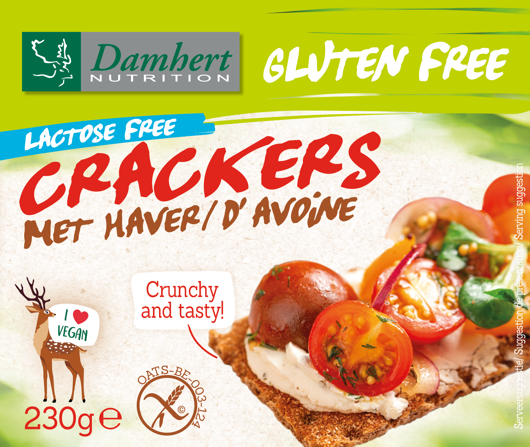 Damhert Crackers haver 230.00 Gram