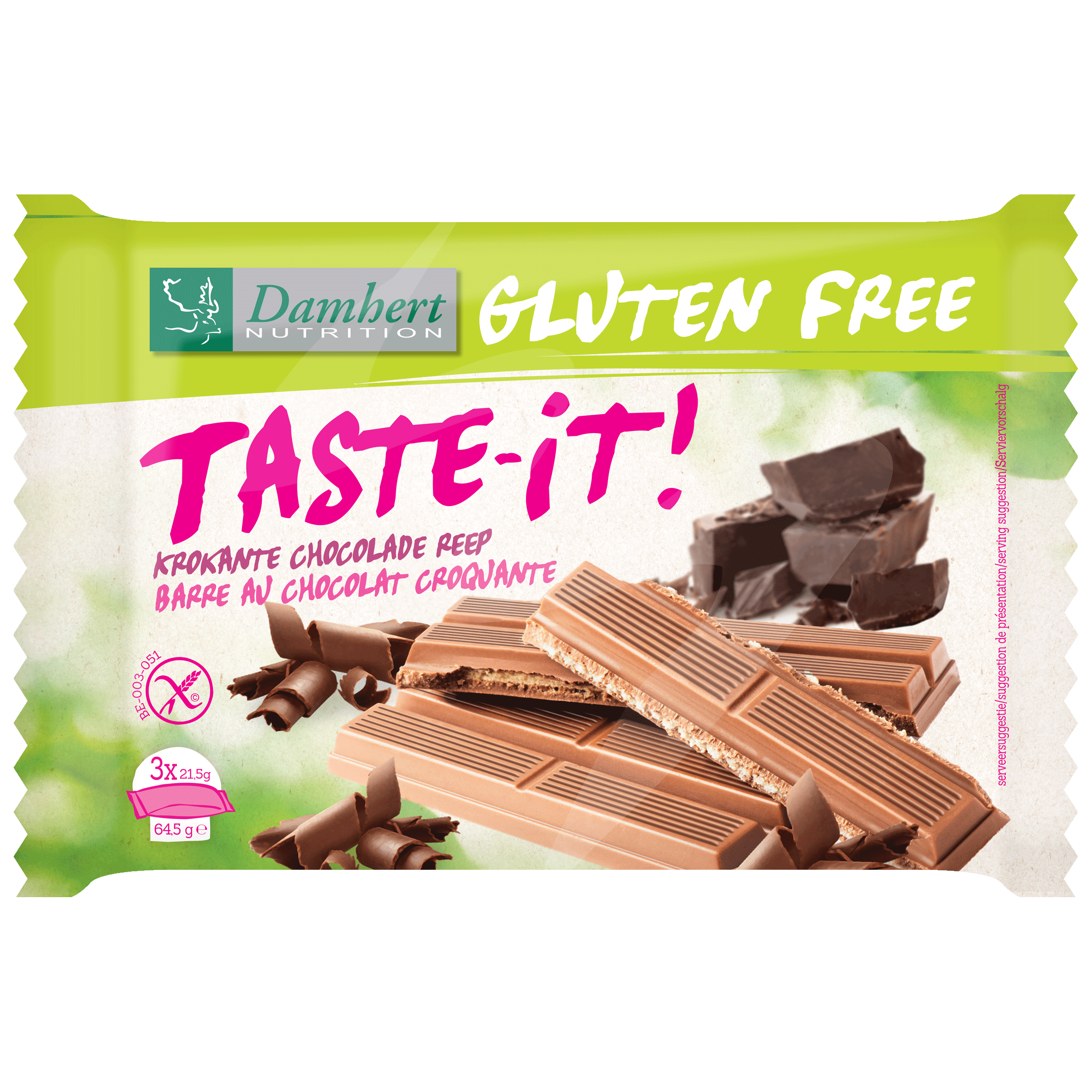 Damhert Taste-it snack 3 stuks 64.5 Gram