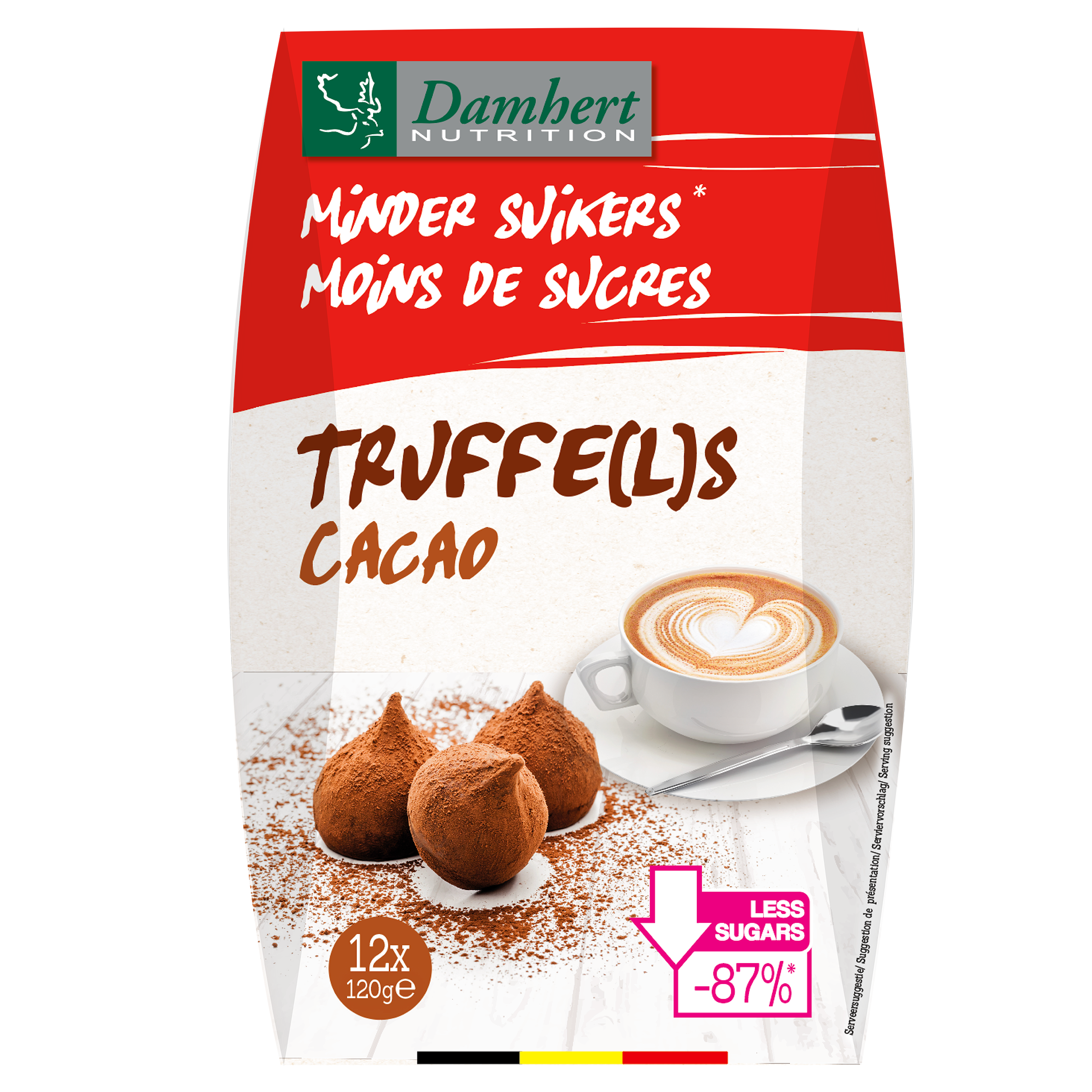 Damhert Truffels minder suiker 120.00 Gram