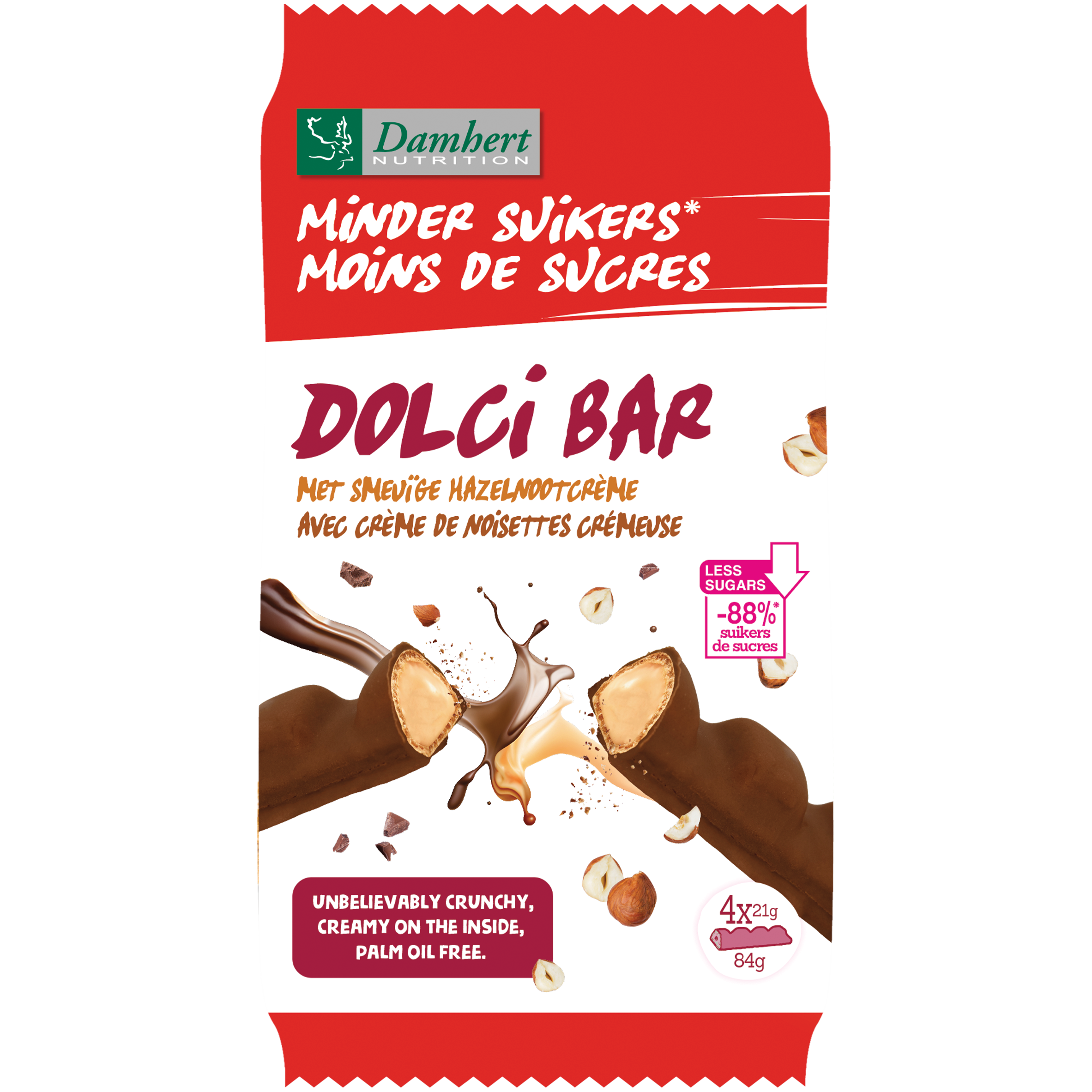 Damhert Dolci bar minder suikers 84.00 Gram
