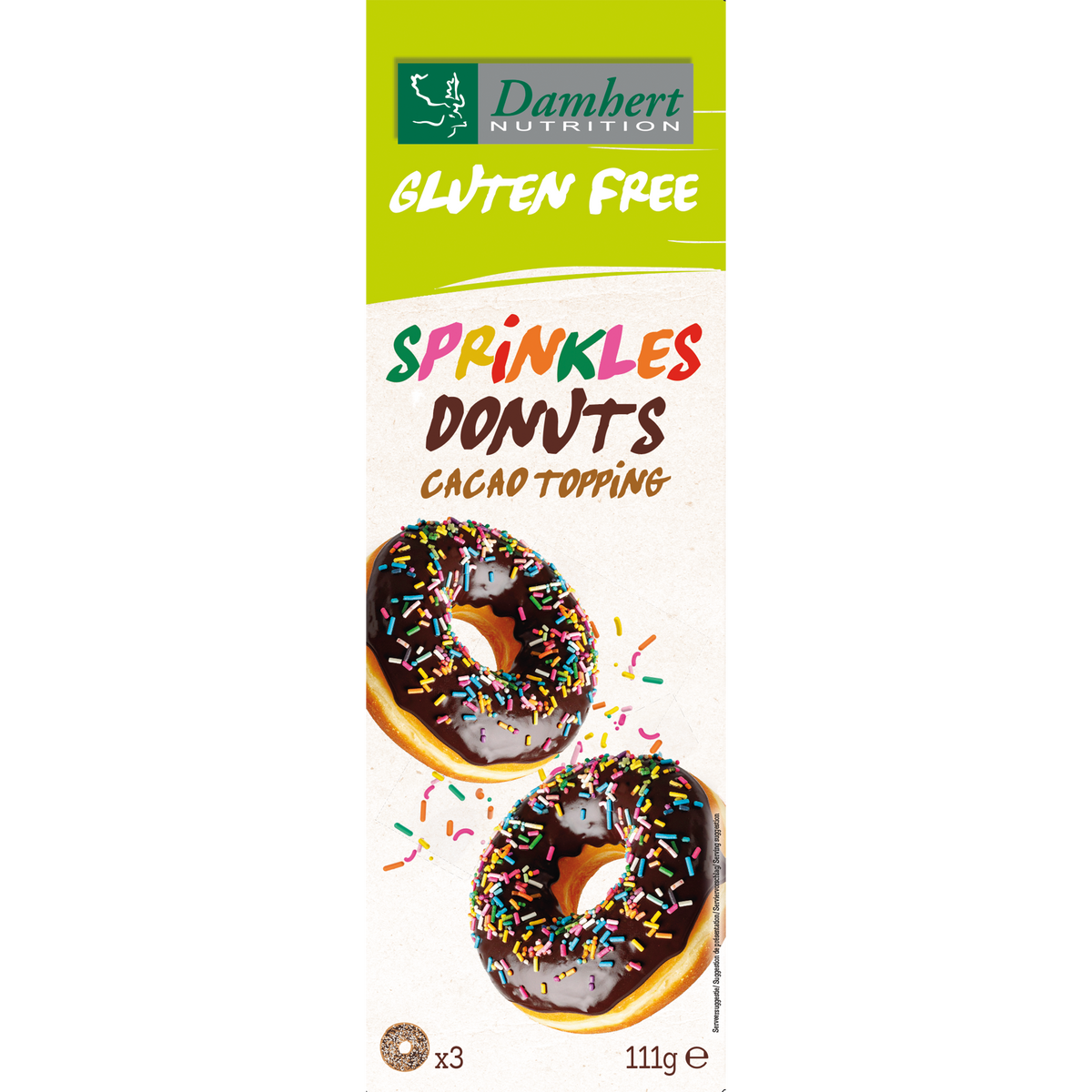 Damhert Donuts sprinkles glutenvrij 111.00 Gram