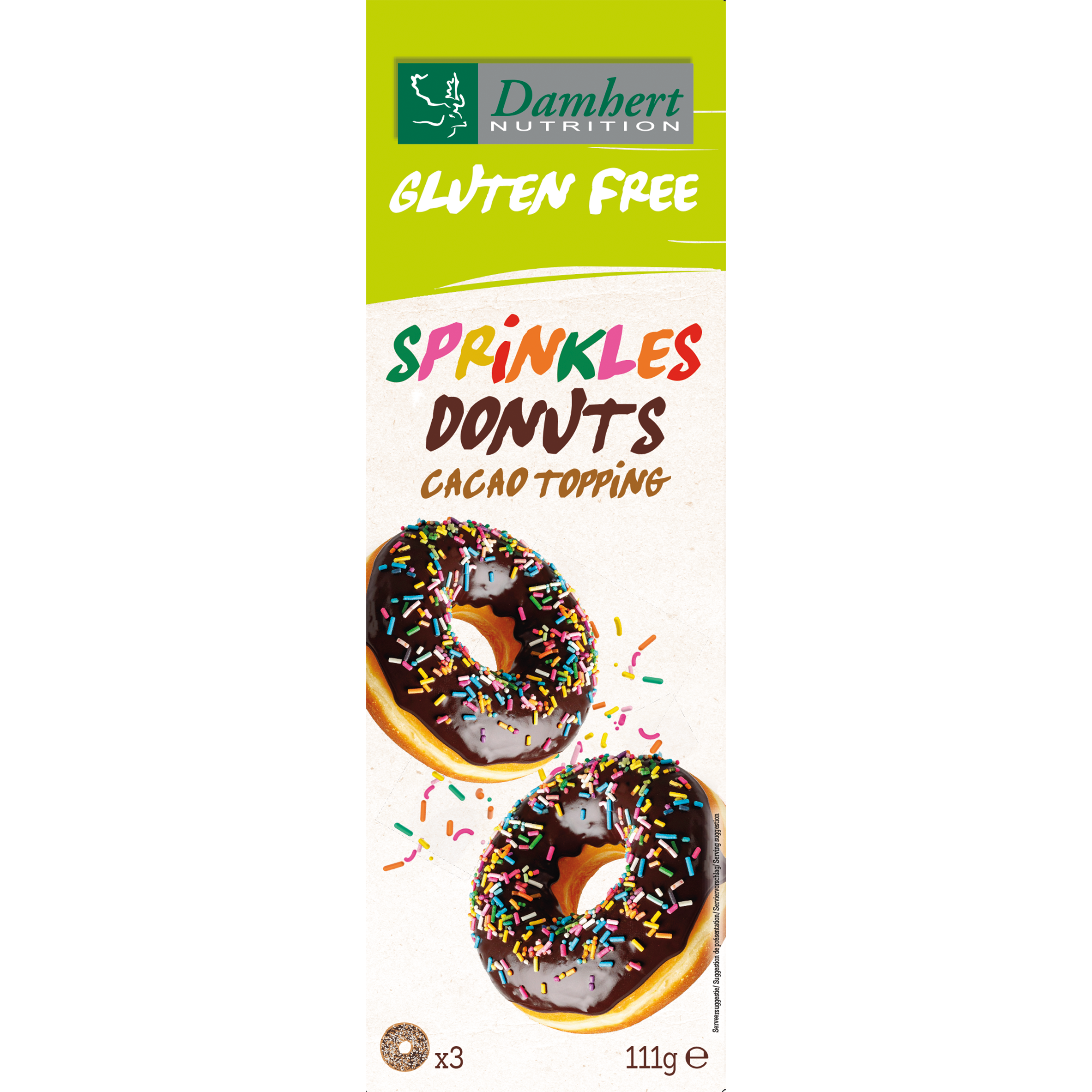 Damhert Donuts sprinkles glutenvrij 111.00 Gram