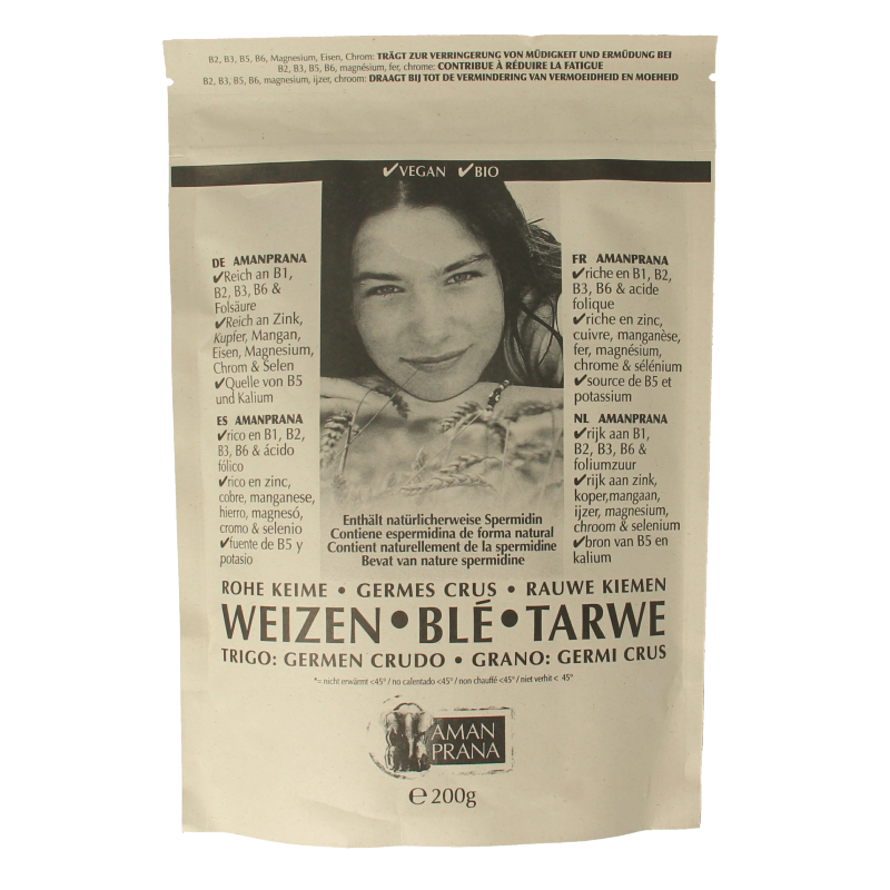Amanprana Tarwekiemen raw 200 Gram