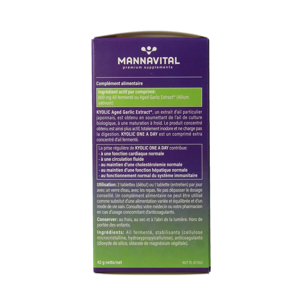 Mannavital Kyolic one a day 60.00 Tabletten