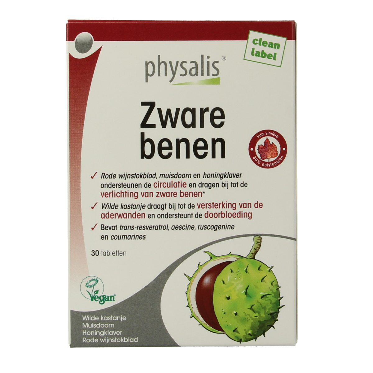 Physalis Zware benen 30.00 Tabletten