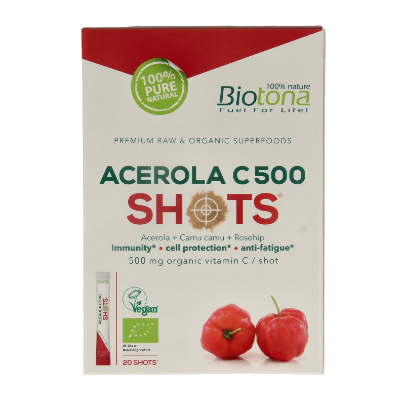 Biotona Acerola C 500 shots 2.2 gram bio 20 Stuks