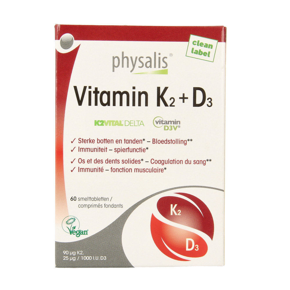 Physalis Vitamine K2 + D3 60.00 Tabletten