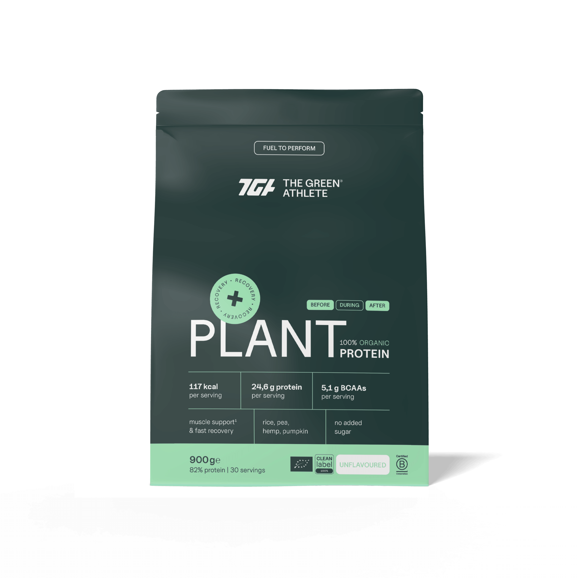 The Green Athlete Plant protein natural bio 900.00 Gram