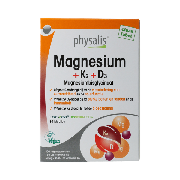 Physalis Magnesium + K2 + D3 30.00 Tabletten