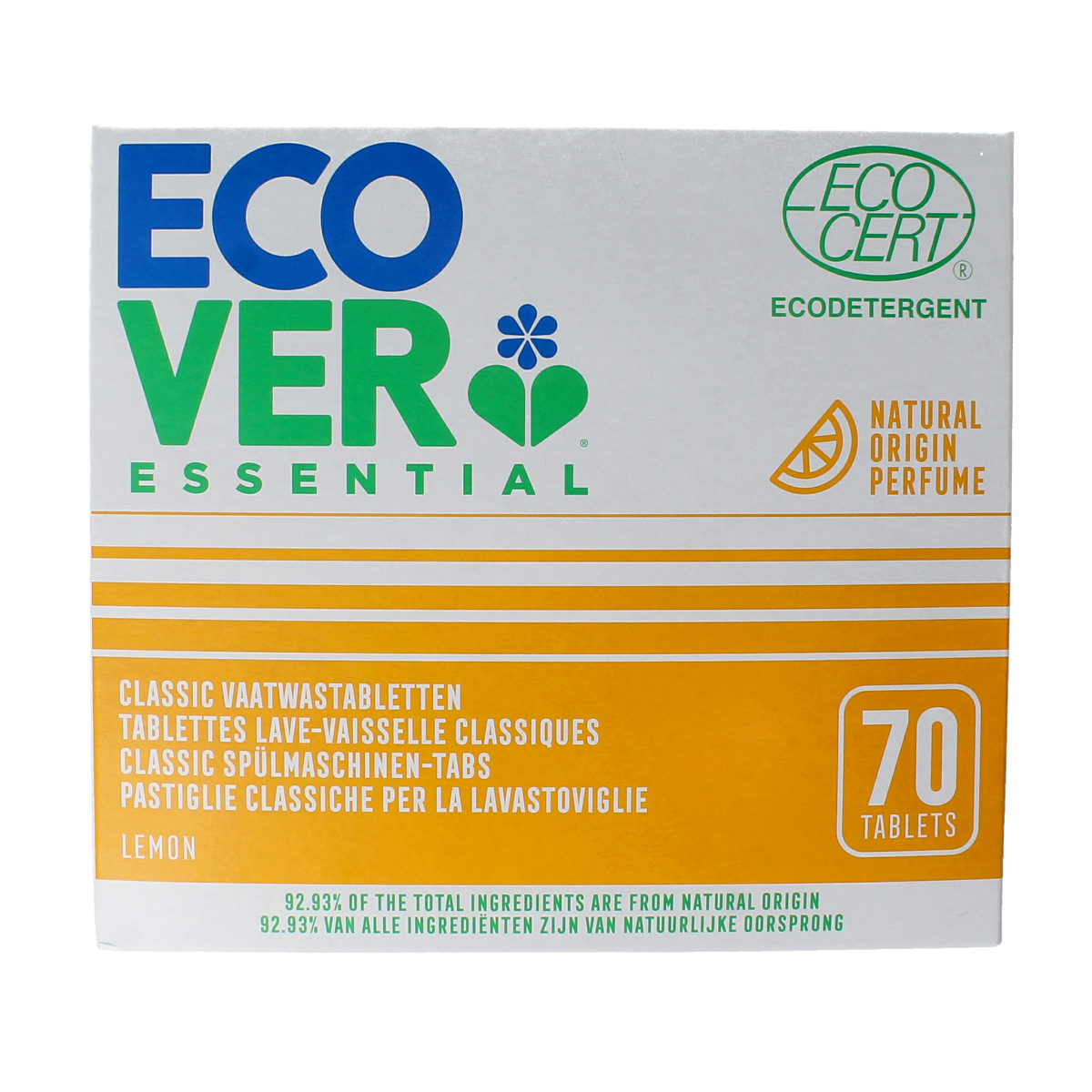 Ecover Essential vaatwastabletten 70.00 Stuks