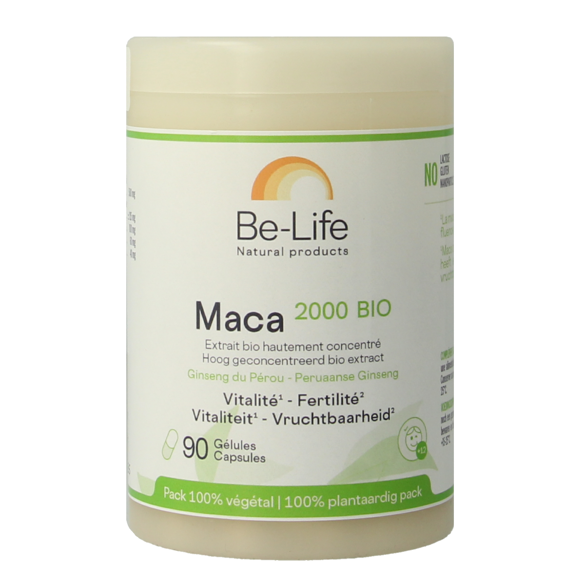 Be-Life Maca 2000 bio 90.00 Capsules