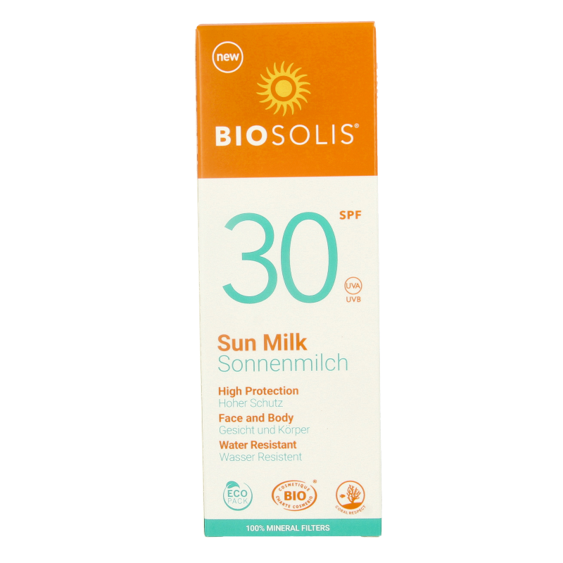 Biosolis Zonnemelk voor gezicht en lichaam SPF30 100 Milliliter
