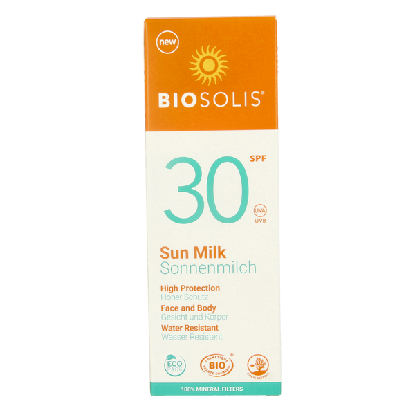 Biosolis Zonnemelk voor gezicht en lichaam SPF30 100.00 Milliliter