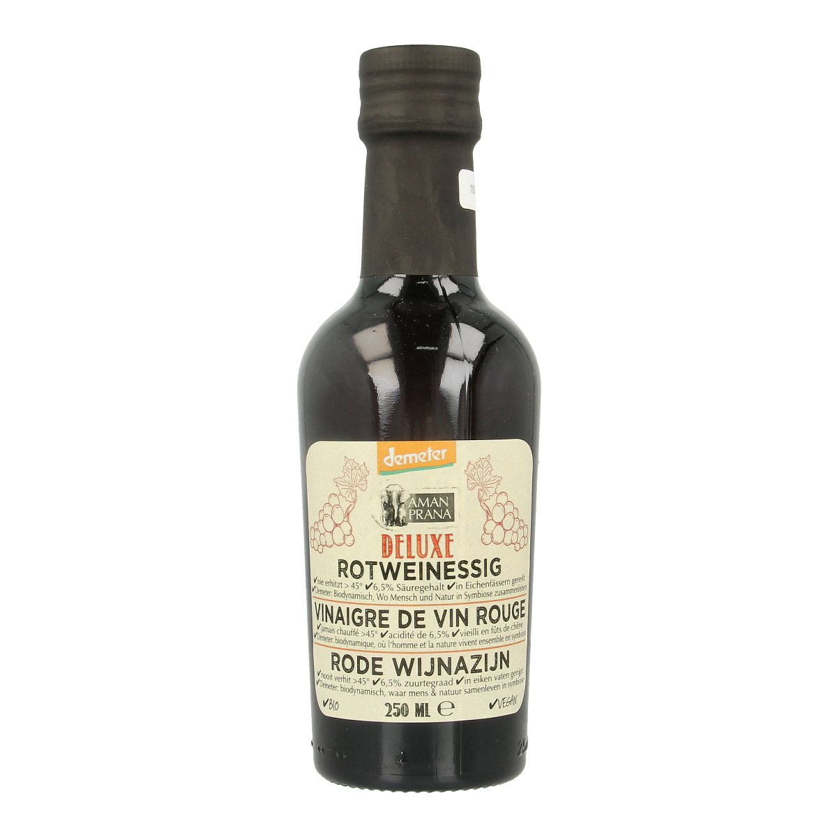 Amanprana Deluxe rode wijnazijn bio 250.00 Milliliter