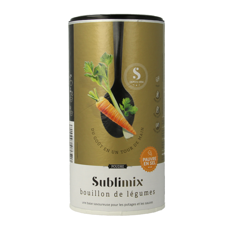 Sublimix Groentebouillon zoutarm glutenvrij 260 Gram