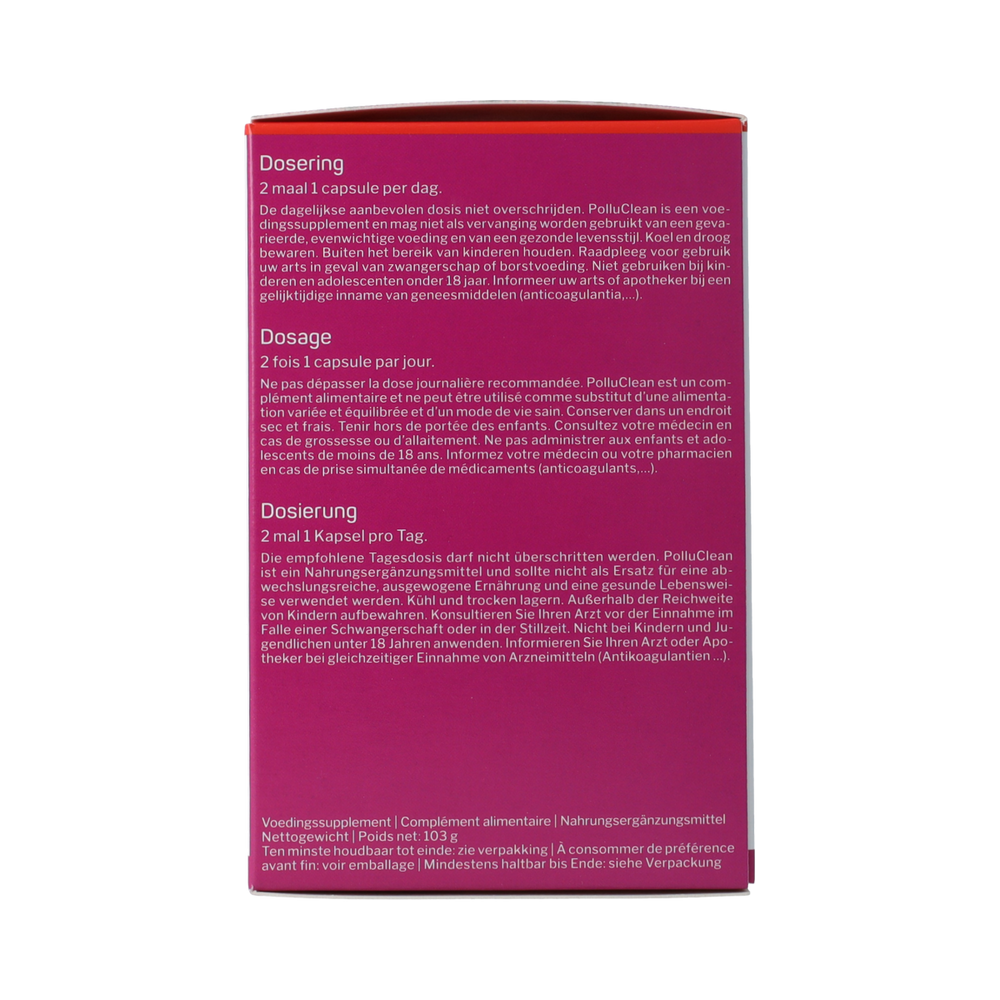 Nutrisan PolluClean 120.00 Capsules