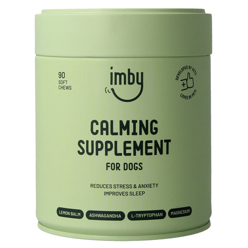 Imby Pet Food  Anti stress supplement hond 90 Kauwtabletten