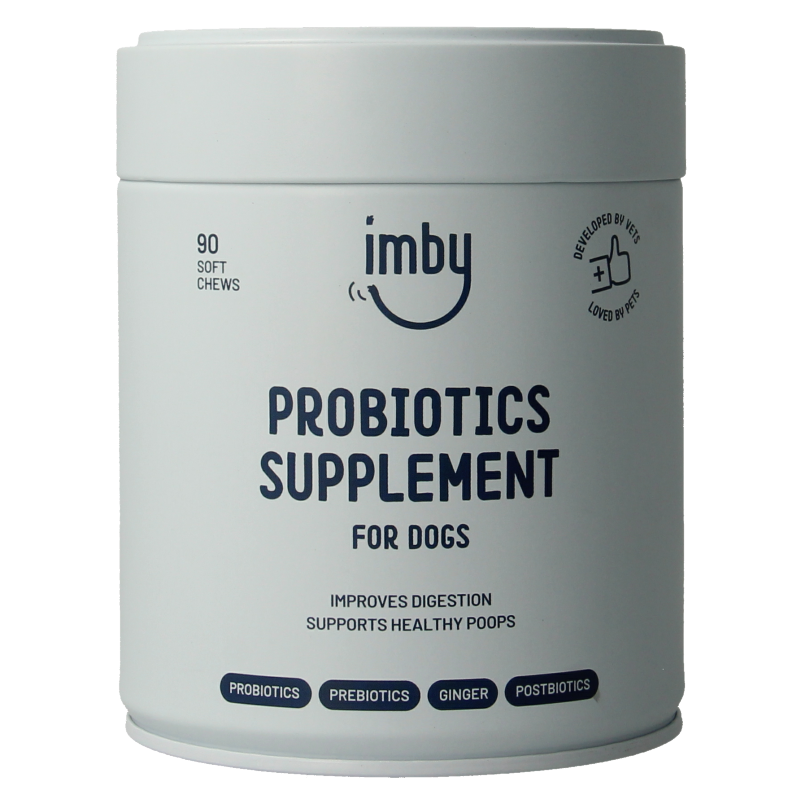 Imby Pet Food  Probiotica supplement hond 90 Kauwtabletten